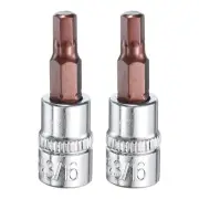 3/16" Hex Bit Socket 1/4" Drive Extension Bit Ratchet Wrench Accessories 2 Pcs