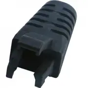 Dynamix SRS-BV2-BLK-20 BLACK RJ45 Strain Relief Boot - Slimline with Clip Protector (6.0 mm Outside Diamter) 20pk Bag [SRS-BV2-BLK-20]