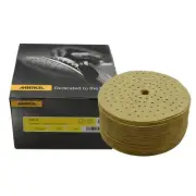 Mirka 100 Gold 150mm/6in. Grip Disc 121 Holes P320 100 Pack