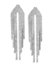 Nadri Starlet Cascading Stone Statement Earrings