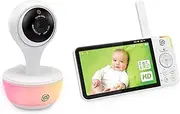 LeapFrog LF815HD 5'' Wi-Fi HD Video Baby Monitor with Remote Access, Colour Night Vision, Night Light, 2-Way Talk, Soothing Sounds, Temp/Humidity/Motion Sensor, up to 12 Hours Battery Life