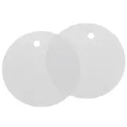 100pcs Waterproof Shipping Tags, PVC Metal Eyelet Durable Label Blank Tag Grey