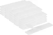 uxcell 24 Sets Hook and Loop Strips with Adhesive, 1 x 4 Double-Sided Strong Back Adhesive Tape Fasteners Heavy Duty Strip for Home Office Classroom, White