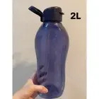 Tupperware 2L Eco Flip Top Drink Bottle Blue with Handle 2 Litre