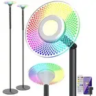 RGB Floor lamp for Living Room: 2 Set Smart Standing lamp with app Remote con...