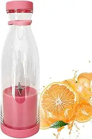 Blender, 350ML USB Rechargeable Travel Blender, Personal Size Blender, Portable Blender with 6 Blades, Handheld Travel Blender for Shakes
