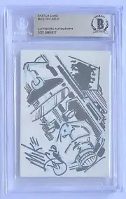MIKE DECARLO SIGNED & SKETCH GALACTUS BECKETT AUTHENTIC AUTO & ART CARD