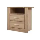 Bedside Tables Drawers Storage Cabinet Shelf Side End Table
