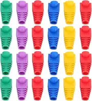 Long-Lasting Cable Connector Cap Sleeves Pcs Ethernet Cable End Covers Wire Protection Plastic Ethernet Guards