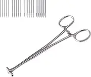 TcJ-Chen Septum Forceps Clamp Pliers Tool with 14G 16G 18G 20G Needles for Belly Nose Ear Tongue Lip Body Piercing