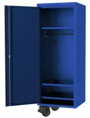 SP Tools SP44885BL - 27" USA Sumo Series Side Cabinet - 3 Fixed Shelves & Clothes Hang Rail - Blue/Black