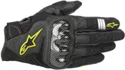 Alpinestars SMX 1 Air V2 Motorcycle Gloves, black-yellow, Size M for Men Black Yellow