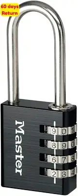 Combination Padlock 51mm Set Your Own 4-Digit Combination Extra Long Shackle