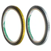 Washi Prism Tape Set 5mm Wide for DIY Crafts, Gold Tone, Silver Tone
