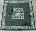 Green Marble Dining Table Top Mother of Pearl Inlay Work Hallway Table for Hotel