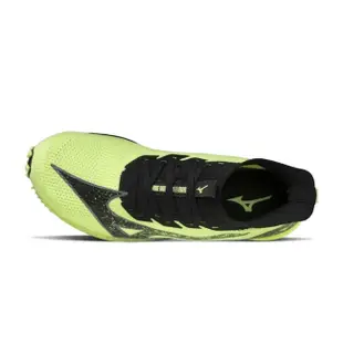 Mizuno 美津濃 男女馬拉松鞋 WAVE DUEL NEO 2 ELITE 襪套式 輕量 黃綠-U1GD210081