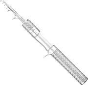 Ultra-Light Fishing Pole | Portable Lightweight Fishing Rod,Telescopic Fishing Pole Carbon Fiber Fishing Rod Suitable for Use in Streams, Creeks