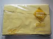 Vtg Yellow Double Bed Flat Sheet Seconds Sunshine