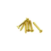 6pcs Strap Button Or Fixed Bridge Mounting Screw fits Kramer & Fender Gold