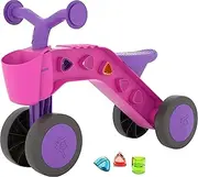 Chillafish Itsibitsi Blocks, 4-Wheel First Ride-On for Toddler Kids 1-3 Years with Storage Basket and Playblocks, Steering Limiter to Prevent Overturning, Lightweight and Easy to Carry, Fuchsia
