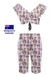 The Labyrinth Women's Activewear Set Active Wear Yoga Gym David Bowie Worm Movie