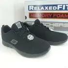 Skechers For Work Ghenter Bronaugh Women's Size 9 Work Shoe Black 77210 SR