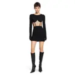 [NENSI DOJAKA] Corsetted Mini Dress Black