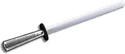 Global Cookware Honing Rod G38/B, In/26Cm Knife Diamond Sharpening Steel, 10 White