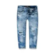 JORDAN CRAIG BIG & TALL MEDIUM BLUE WITH SHREDS SIZE 48x32 JM3472X BRAND NEW!
