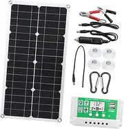 1 Set Foldable Solar Panel Kit with Controller for Outdoor Emergency Charging Lightweight and Portable Photovoltaic Power for Camping Hiking and Travel
