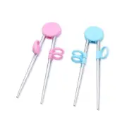 Kids Children Training Chopsticks Learning Chop Sticks Helper Reusable Tableware