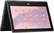 HP Fortis G5 11.6" Touchscreen Convertible 2 in 1 Chromebook - HD - Intel N-Series N200-8 GB - 64 GB Flash Memory - English Keyboard - Jack Black