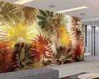 Yellow Scattered Cactus 3D Curtain Blockout Photo Printing Curtains Drape Fabric