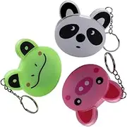 CANIGHT 3pcs Cartoon Automatic Telescopic Tape Measure Retractable Flexible Body Measuring Tape with Markings for Seamstress Crafts and Sewing Projects Panda Frog Pig