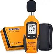 RISEPRO Decibel Meter Digital Sound Level Meter 30 ? 130 dB Audio Noise Measure Device Dual Ranges HT-80A