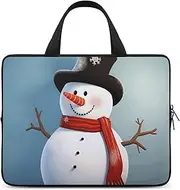 Laptop Case Sleeve Shockproof Computer Carrying Bag Cute Snowman Laptop Bag Tote Lightweight Notebook Case Cover Traveling Briefcase Handle Bags for Travel Business 17inch