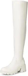 [DREAM PAIRS] Women's Knee High Boots, Platform Over The Knee High Chunky Heel Fashion Boots for Women