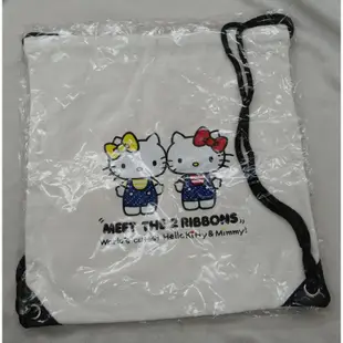 全新 現貨 正版 三麗鷗 hello kitty 凱蒂貓 姊妹 束口袋 後背束口袋 旅行束口背包