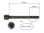 CYLINDER HEAD BOLT SET for NISSAN PULSAR X1R N14 HATCHBACK 90-92 1.6L GA16DE VVT