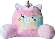 BallaArt CO Plush Unicorn Reading Pillow with Arms Back Rest Support Pillow Backrest Pillow Bed Rest Pillow Bed Sitting Pillow for Lounging, Reading, Watching TV