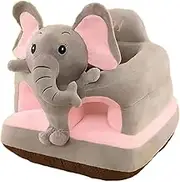 Baby Learning Sitting Chair Cover - Plush Soft Cover Seat, Babies Sitting Chair | Animal Shaped Learning Sofa Seat, Animal Sofa Seat Learn to Sit Feeding Chair Cover for Girls Kids Birthday Present