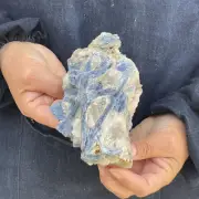 2.68LB Natural blue quartz Cluster Vug crystal point Specimen