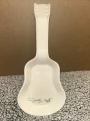 Dolly Parton White Guitar Spoon Rest /Trinket Dish Butterfly NEW