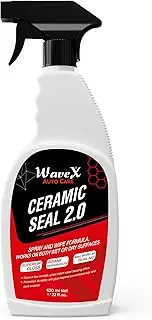 Wavex Ceramic Seal 2.0 | 650ml Better Than Car Wax And Paint Sealant | Advanced Hydrophobic Spray & Wipe Formula For Ultimate Vehicle Shine, Slickness