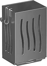 Kitchen Hanging Utensil Holder For Countertop - Wall Mounted Cutlery Holder | Stainless Steel Utensil Drying Rack | Utensil Caddy With Drain Tray | Cutlery Holder Rack | Chopstick Container For Forks,