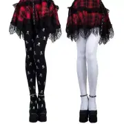 Women s Halloween Skull Print Pantyhose Patterned Pantyhose Tights Stockings