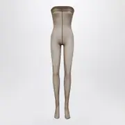 [Saint Laurent] Brown tights jumpsuit L Brown