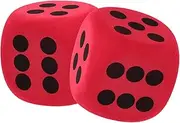 Milisten 2pcs Large Eva Foam Dice Set for Rounded Corners for Safety Lightweight and Easy to Grip for Classroom Activities and Party Games for Interactive Learning and Fun