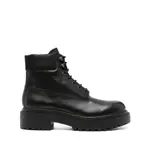 [Prada] Prada Leather Work Boots 10 UK BLACK