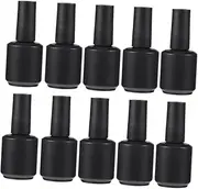LALAFINA 12pcs 15ml Refillable Glass Nail Polish Bottles Empty Nail Varnish Containers for Diy Art